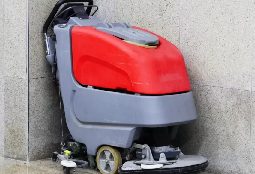 walk-behind floor scrubber machine
