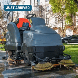 new arrival walk behind sweeper